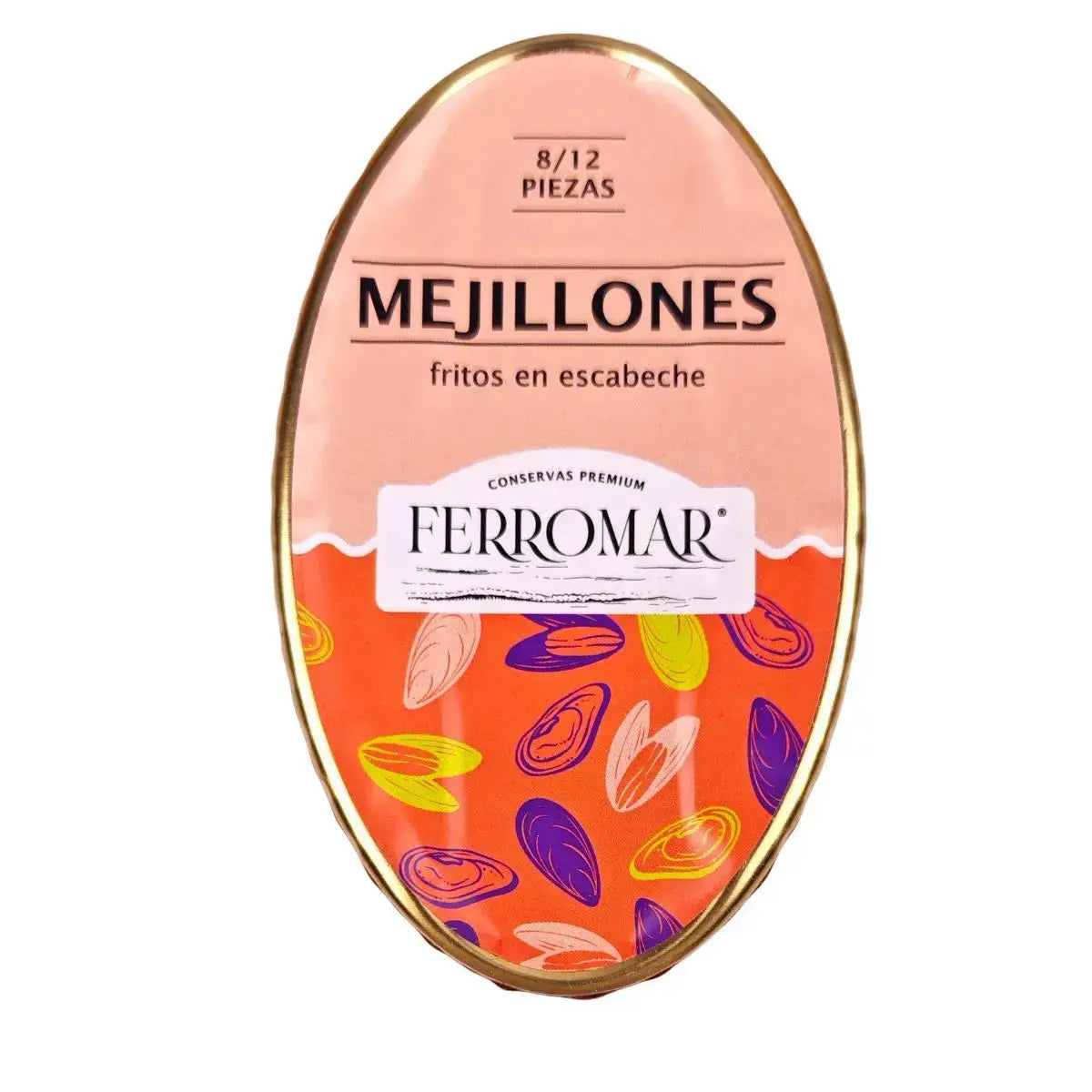 Mejillones en escabeche 8/12 pzas Grandes Conservas FerroMar